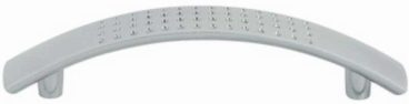 (X1) POL CHROME DIMPLE BOW HANDLE 96MM