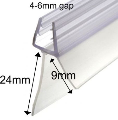 Murpack - Shower Wiper Large Gap Seal 4-6mm