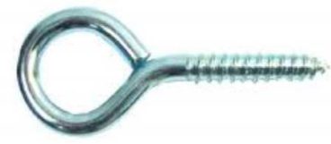 (x9)30mm STEEL SCREW EYES ZP