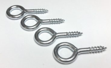 (x4)45mm STEEL SCREW EYES ZP