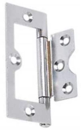 (x1pr)2″ FLUSH HINGES ZINC