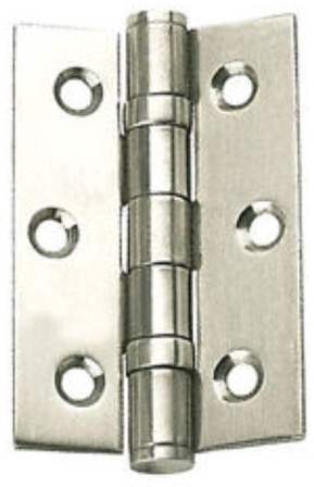 3″ CHROME POLISHED  BUTT HINGE WASHERED