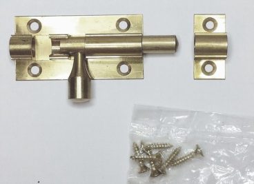 BRASS BARREL BOLT 2″