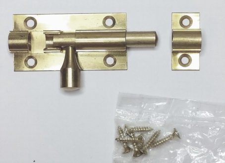 BRASS BARREL BOLT 2"
