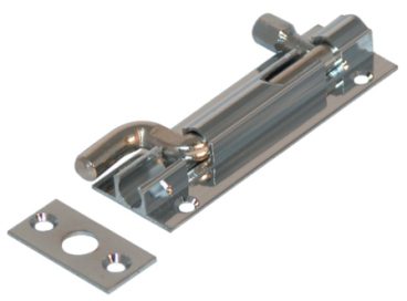 CHROME NECKED BARREL BOLT 3″ n/r