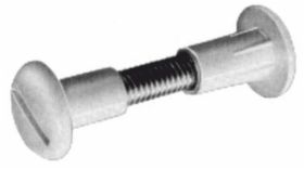 (x4)WHITE CABINET CONN SCREWS