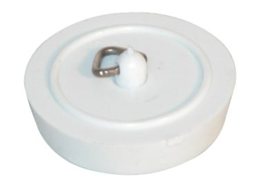 SINK/BATH PLUG WHITE 1.75″