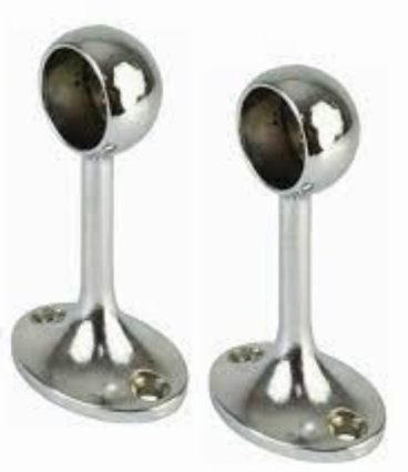 RAIL CHROME T/RAIL ENDS 3/4” (19MM)