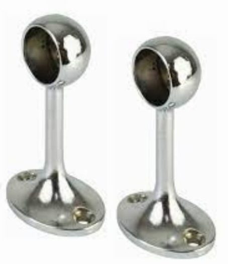 RAIL CHROME T/RAIL ENDS 3/4'' (19MM)