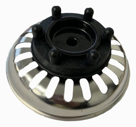 SINK STRAINER BASKET CHROME 'FINGER TYPE'