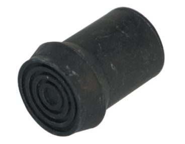 CRUTCH FERRULE 18MM – 3/4IN BLK