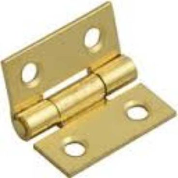 (x1pr)1″ LIGHT BRASS HINGES