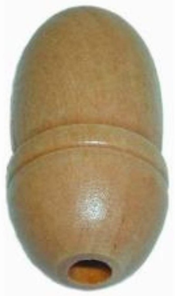 (x1) WOODEN ACORN CORD WEIGHT