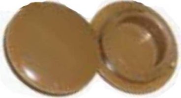 PUSH ON LIGHT BROWN SCREW COVER 9533