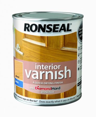 Ronseal Interior Varnish Satin – Beech 750ml