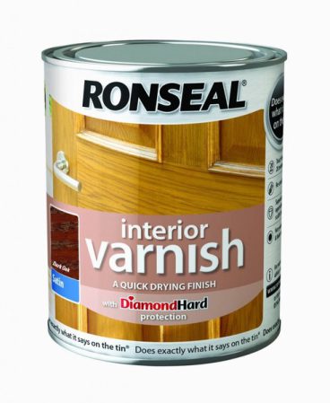 Ronseal Interior Varnish Satin – Dark Oak 250ml