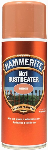 Hammerite Aerosol Rust Beater – Beige 400ml