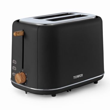 Tower – Scandi 2 Slice Toaster – Black