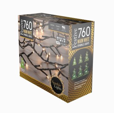 Festive – 760 LED SparkleBrights Warm White 18.9M