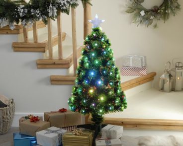 Festive – Fibre Optic Green Tree with Top Star 60cm