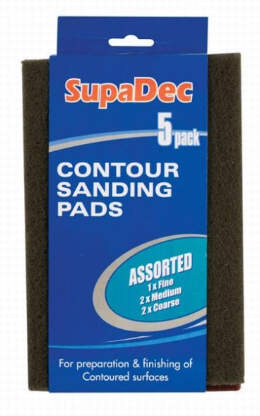 SANDING BLOCK PADS ASSORTED SUPA