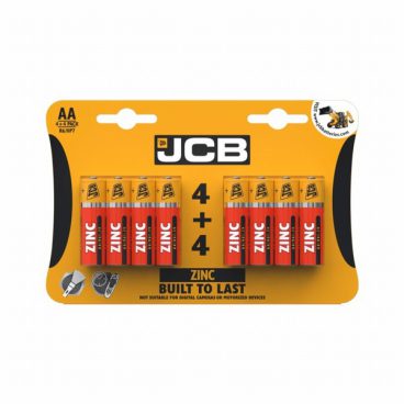 JCB – AA Zinc Battery – 8Pack