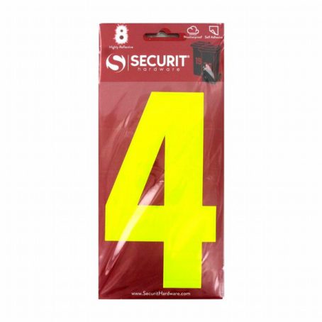 STICKY NUMBER HI-VIS - 4 LARGE