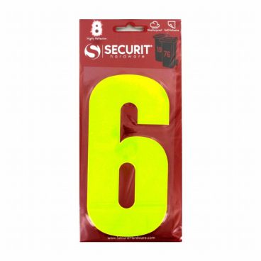 STICKY NUMBER HI-VIS – 6 LARGE