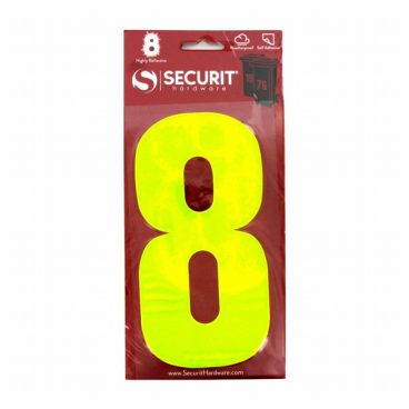 STICKY NUMBER HI-VIS – 8 LARGE