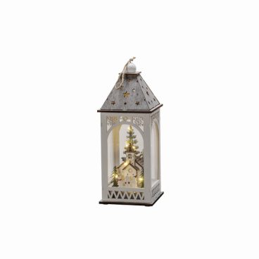 Konstsmide – LED Wooden Lantern Church