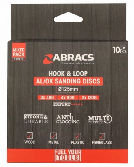 SANDING DISC MIXED PK10 ABRACS - Image 2