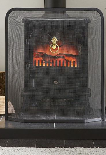 FIRE SCREEN BLACK