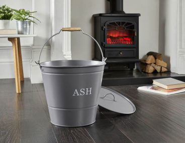 Inglenook – Ash Bucket & Lid – Grey