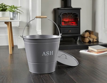 Inglenook - Ash Bucket & Lid - Grey - Image 2