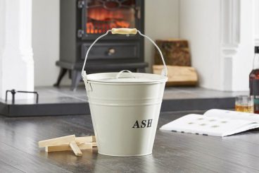 Inglenook – Ash Bucket & Lid – Cream