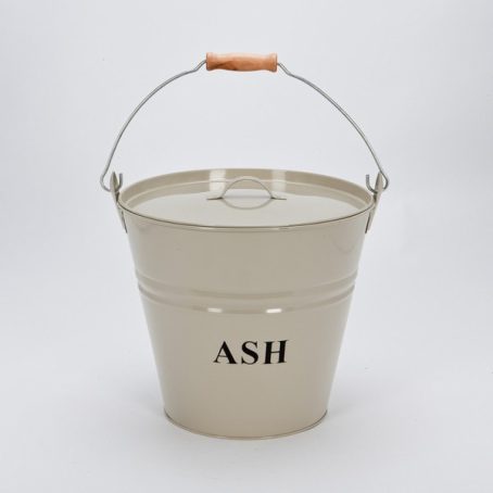 Inglenook - Ash Bucket & Lid - Cream