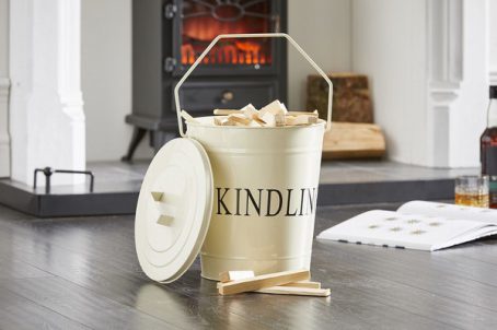 Kindling Bucket & Lid Cream - Image 2