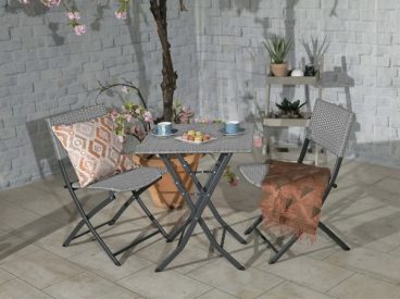 Canvas cabana folding clearance bistro set