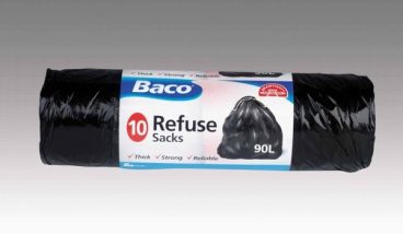 Baco Draw Tie Refuse Bags 10’S 90L