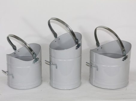 BrassWorld - Coal Bucket Heavy Duty Plain 16" - Grey