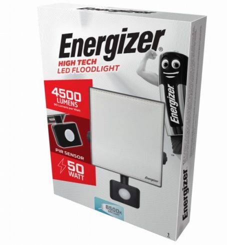 Energizer - LED PIR Floodlight IP44 - 50W 4500Lumens