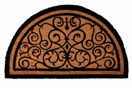 DOORMAT GROUNDSMAN HALF MOON COIR 45X75