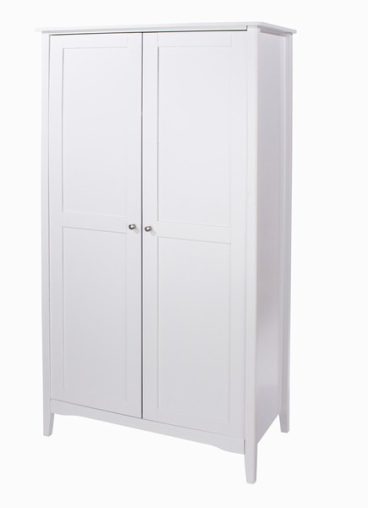 COMO WHITE WARDROBE 2 DOOR