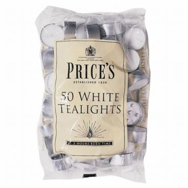 Prices – Tealights 8Hour Burn 50 Pack