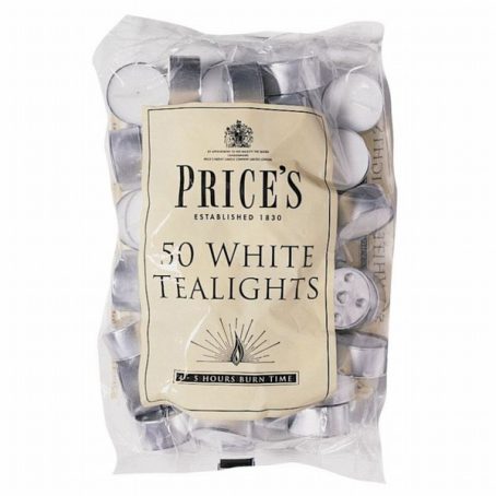 Prices - Tealights 8Hour Burn 50 Pack