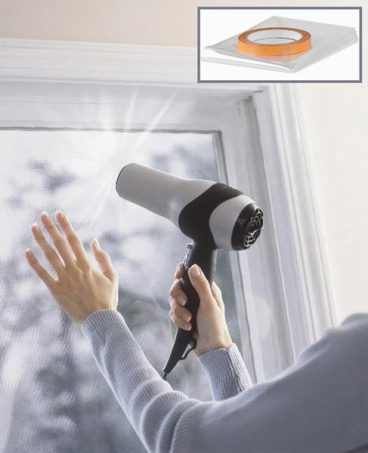 DRAUGHT EXCLUDER WINDOW GLAZING FILM