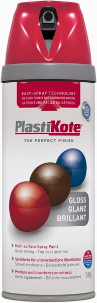 PlastiKote Twist and Spray Paint Gloss – Bright Red 400ml