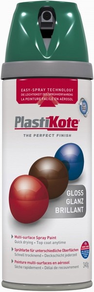 PlastiKote Twist and Spray Paint Gloss – Lawn Green 400ml