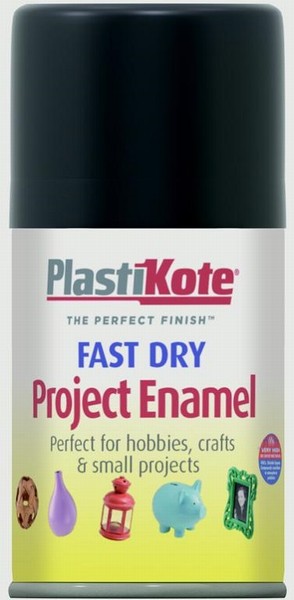 PlastiKote – Fast Dry Enamel Aerosol – Flat Black 100ml