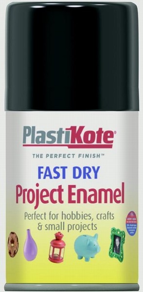 PlastiKote – Fast Dry Enamel Aerosol – Gloss Black 100ml